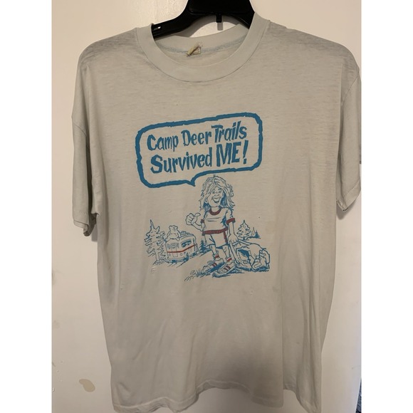 Vintage Camp Deer Trails T Shirt Size XL - Picture 1 of 4